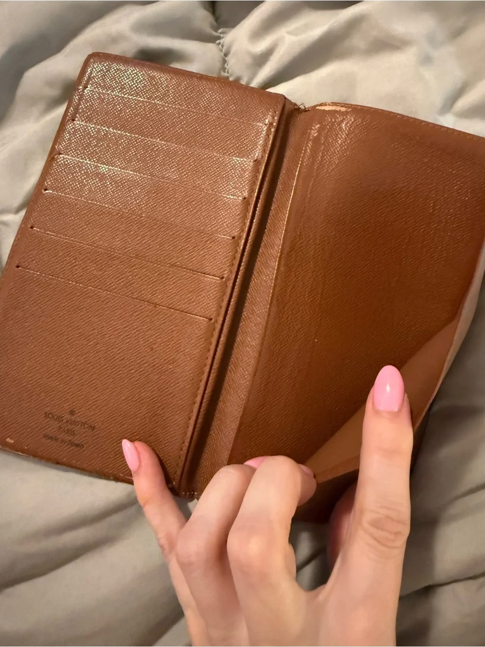 Louis Vuitton Monogram Long Card in Brown and Gold-Tone